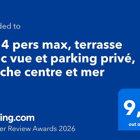 T2, 4 Pers Max, Terrasse Avec Vue Et Parking Prive, Proche Centre Et