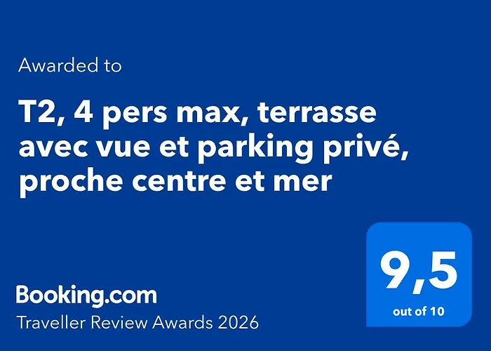 T2, 4 Pers Max, Terrasse Avec Vue Et Parking Prive, Proche Centre Et